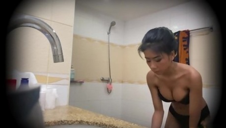 Enchanting Thai teen loves a good dick riding and she's got nice boobs