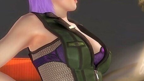 Dead Or Alive - Boobs Jiggle - Ayane Military
