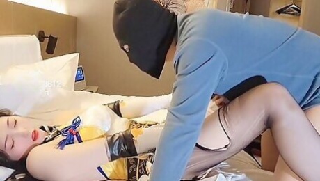 Masked Dude Find A Ladyboy Hero Online And Fuck Her Ass And Cum Inside