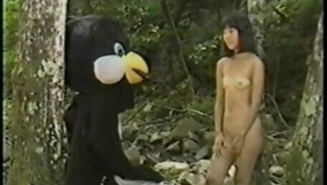 Vintage Japanese Idol Model With Penguin Suit
