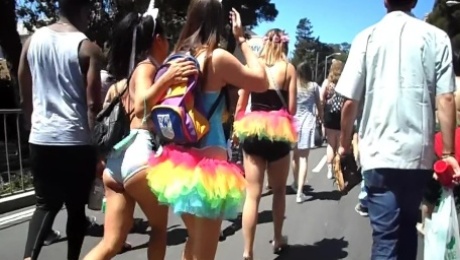 Bay To Breakers: Topless Asian Honey