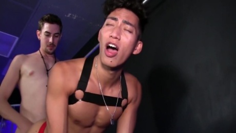 Asian Gay In Jockstrap Rimmed And Banged