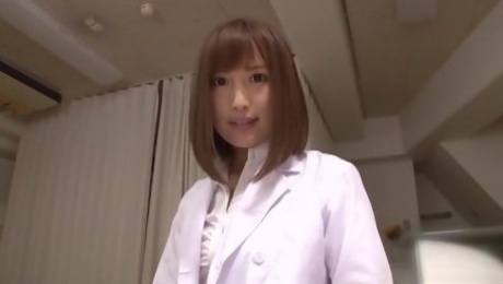 Fucking in POV with a slutty Japanese nurse - Hamasaki Mao