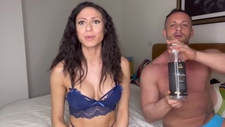 Cassie Del Isla and her husband Dorian in ANAL SEX TUTORIAL