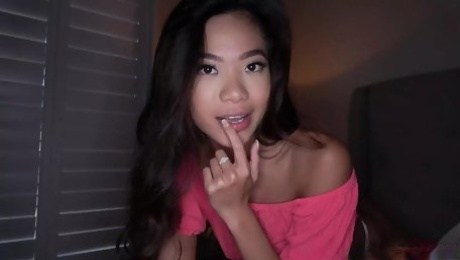 Hot Petite Asian Takes Big Dick in Tight Pussy FULL SCENE
