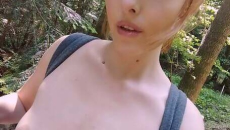 A trip to the forest, completely naked!