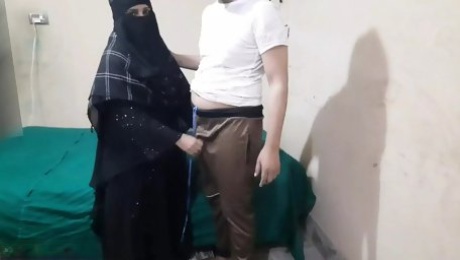 Muslim hijabi maid gets fucked in the Ass and pussy and blowjob