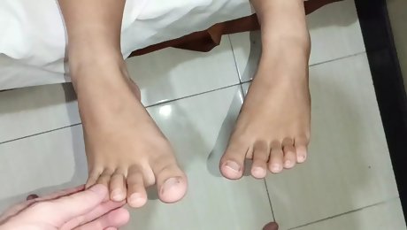 Foot job malay - foot massage big dick until crot hottest touch