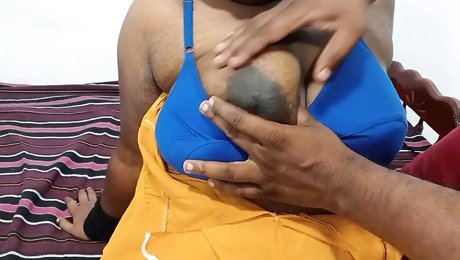Big boobs Tamil wife hot sucking and fucking her husband Tamil dirty talking