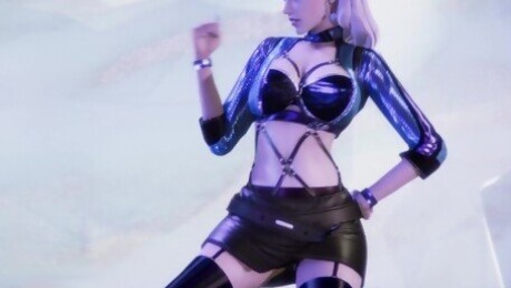 [MMD] CL - Tie A Cherry Evelynn Sexy Kpop Dance League of Legends KDA