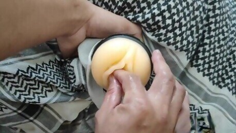 too horny with this tight fleshlight pussy