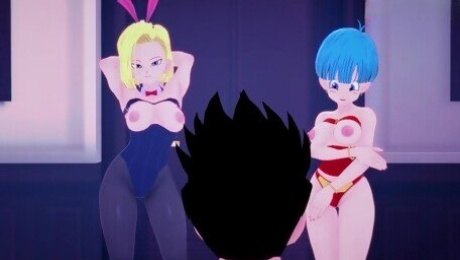 Dragon Ball Zex | Part 4 | Android 18 and Bulma threesome | Full movie on Patreon