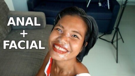 Anal and Huge Facial for Happy Thai Teen