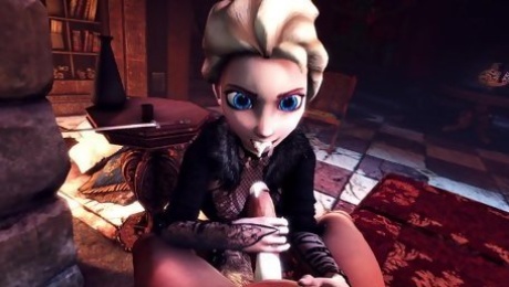 Cartoon Elsa Frozen 3d porn fantasy