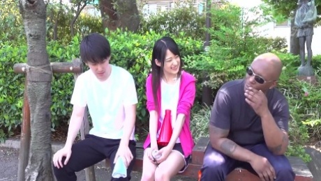 Mitsuki Nagisa cheats on BF with BIG BLACK COCK - interracial