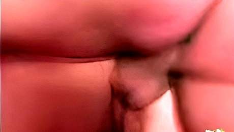 Libidinous hustler at cowgirl scene