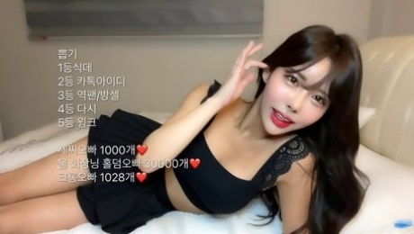 hot korean model fooling around in the bedroom